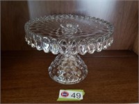 AMERICAN FOSTORIA FOOTED CAKE PLATE