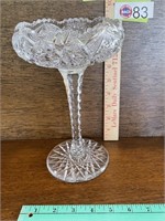 FOOTED CRYSTAL BOWL