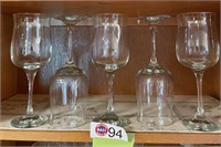 (5) WINE GLASSES