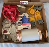 COOKIE PRESS, CUTTERS & MINT MOLDS