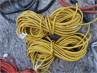 2 Yellow Extension Cords (O)