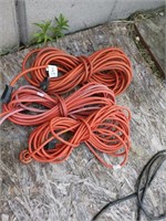3 Orange Extension Cords (O)