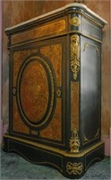 Cabinet, Boulle Cabinet, Marble Top, French, 19th