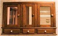 Medicine Cabinet, Wall Cabinet, Wood, Walnut