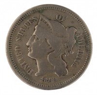 1866 Liberty 3 Cent NIckel