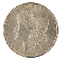 1889 Philadelphia AU Morgan Silver Dollar