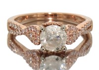 14kt Rose Gold Brilliant 1.40 ct Diamond Ring