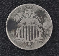 1867 Shield Nickel *Better