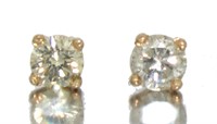14kt Gold .36 ct Diamond Stud Earrings