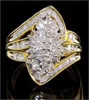 10kt Gold 1.00 ct Diamond Cocktail Ring