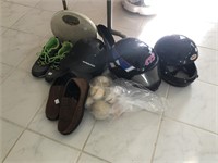 HELMETS, SPORTING EQUIPMENT AND MISC