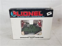 Lionel 6-18403 Operating Santa Hand Car In Box