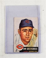 1953 Topps Jim Greengrass Signed Baseball Card 209