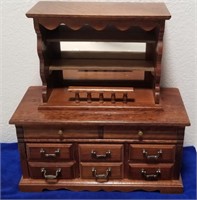 Vintage Quality Prodectus Hutch Style Jewelry Box