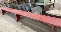 11x16 Red Bench