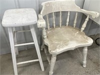 29” Stool And Chair