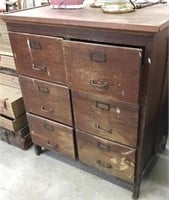 Wood Double File Cabinet 25x38x43