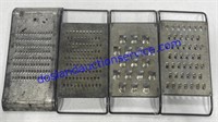 Lot of (4) Vintage Cheese Graters