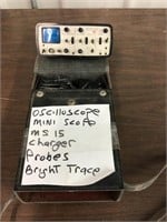 Oscilloscope mini ms-15, charger and probes,