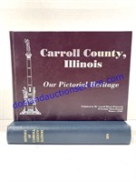 Pair of Carroll County, Illinois Books