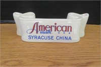 Porcelain Advertising American Made Syracuse Sign
