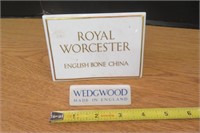 Wedgewood Porcelain Sign & Royal Worcester