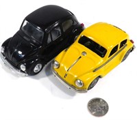 2 Diecast Volkswagen Beatles