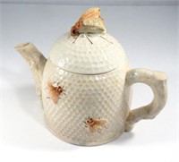 Vintage Honeycomb Beehive Teapot