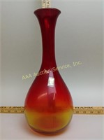 Blefeld Mid Century Italian Amberina Glass Vase