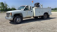 1993 Chevrolet Cheyenne 3500HD Utility Truck,