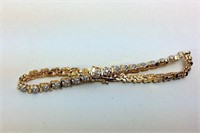 Gold Over Sterling Silver Bracelet