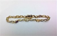 Gold Over Sterling Silver Bracelet