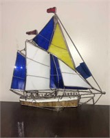 Colored Glass Ship