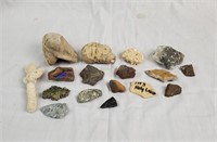 Lot Of Various Rocks And Minerals