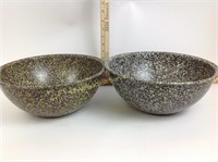 (2) Brook Park Melmac Splatter Bowls