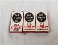 (3) Vintage 1930 Hickory Bourbon Shaving Blades