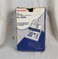 Sharp Desktop Calculator Printer El-1192d