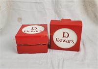 Lot Of 3 Boxes Dewar's Coasters Ceramic Scotch