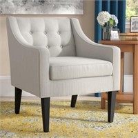 Clopton 26" Wide Tufted Polyester Armchair Beige