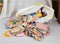 Lot Of Vintage Fabrics Patchwork Dollies Quilts