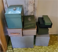 Lot Of Metal Boxes Cases Various Sizes