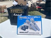 Marshal Amp & 2 Wireless Microphones