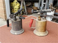 2 Vintage Blow Torches Brass Canton