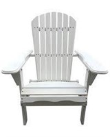 Arana Solid Wood Folding Adirondack Chair Wht
