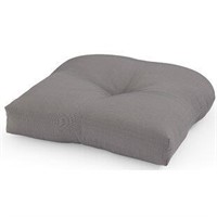 2pc Set Grey Outdoor Seat Cushion Hemp