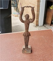 Cast Iron Door Stopper Standing Figure