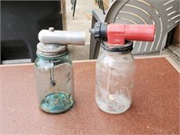 2 Fertilizer Hose Attachments With Jars