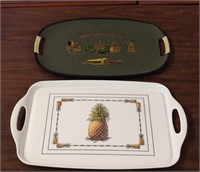 New Orleans and decorative pineapple serving trays