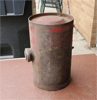 Smaller Vintage Metal Red Fuel Tank For Tractor