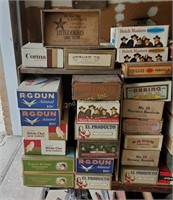 Lot Of Vintage Cigar Boxes Rg Dun White Owl